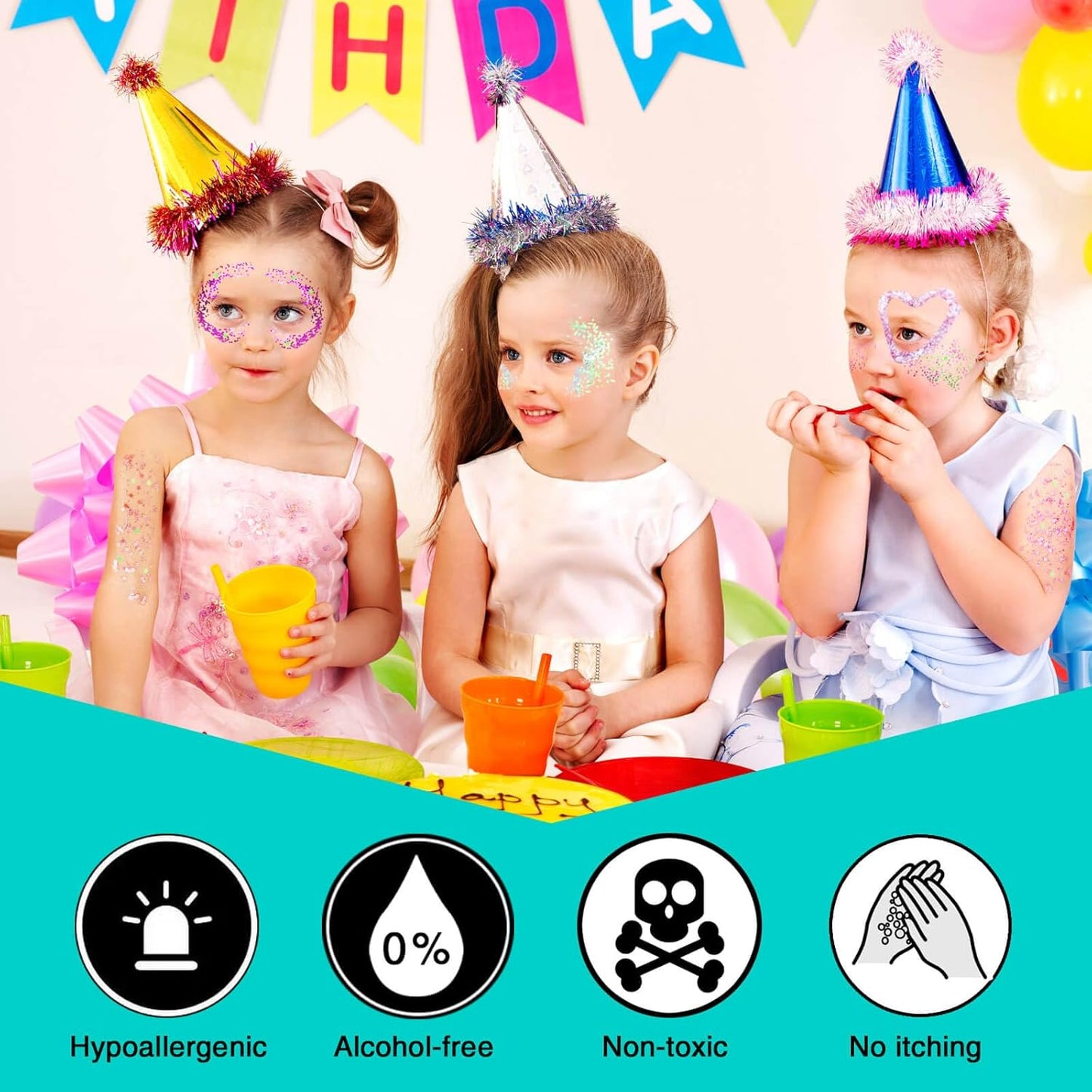 MEICOLY Red Face Body Glitter,Christmas Face Glitter Gel,Stocking Stuffers for Christmas,Sparkling Glitter Face Paint,Festival Rave Accessories Glitter Makeup,Mermaid Body Glitter Gel for Women Kids