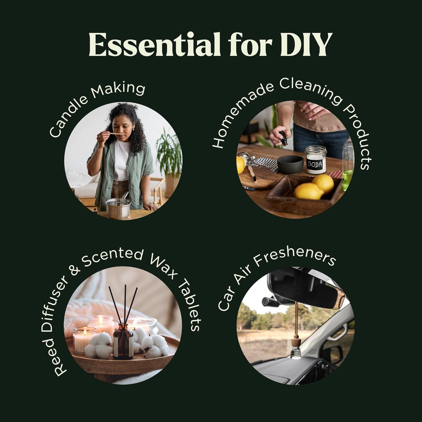 Lagunamoon Essential Oils Set - 12 Piece Premium Grade Home Essentials Oils - for Diffusers, Fragrance, Scents for Candle Making - Natural Aromatherapy Oils for Cars & Home Products, Room Sprays