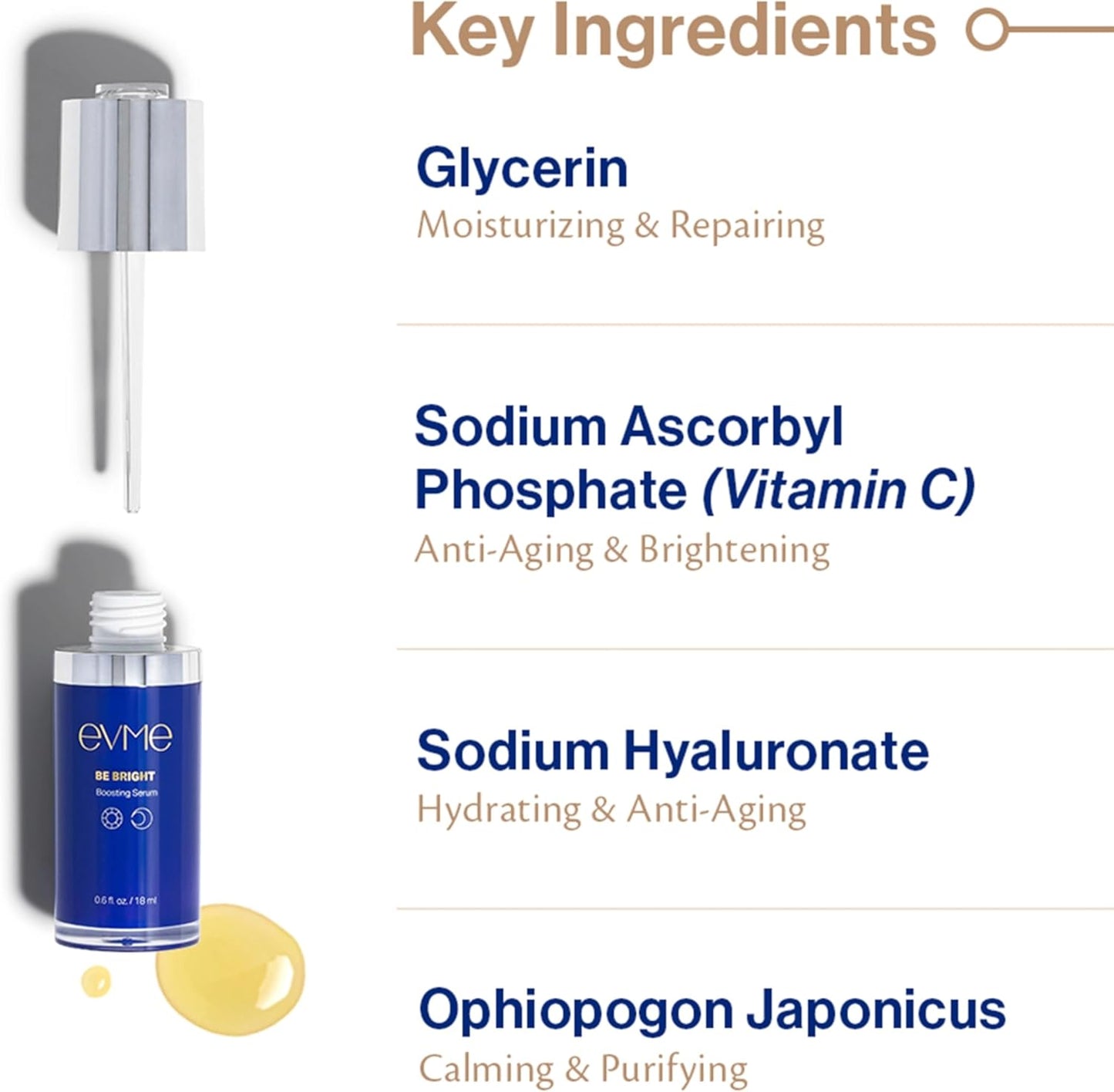 Evme Boosting Serum – Hydrating Antioxidant Serum with Sodium Hyaluronate & Vitamin C – Fragrance-Free, Dermatologist-Tested for Sensitive, Reactive Skin – Soothes, Nourishes & Maintains Skin Barrier