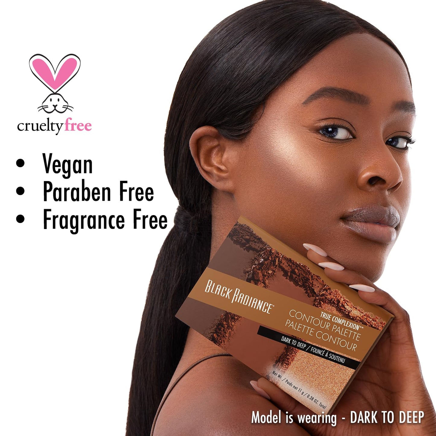 Black Radiance True Complexion Contour Palette, Dark To Deep