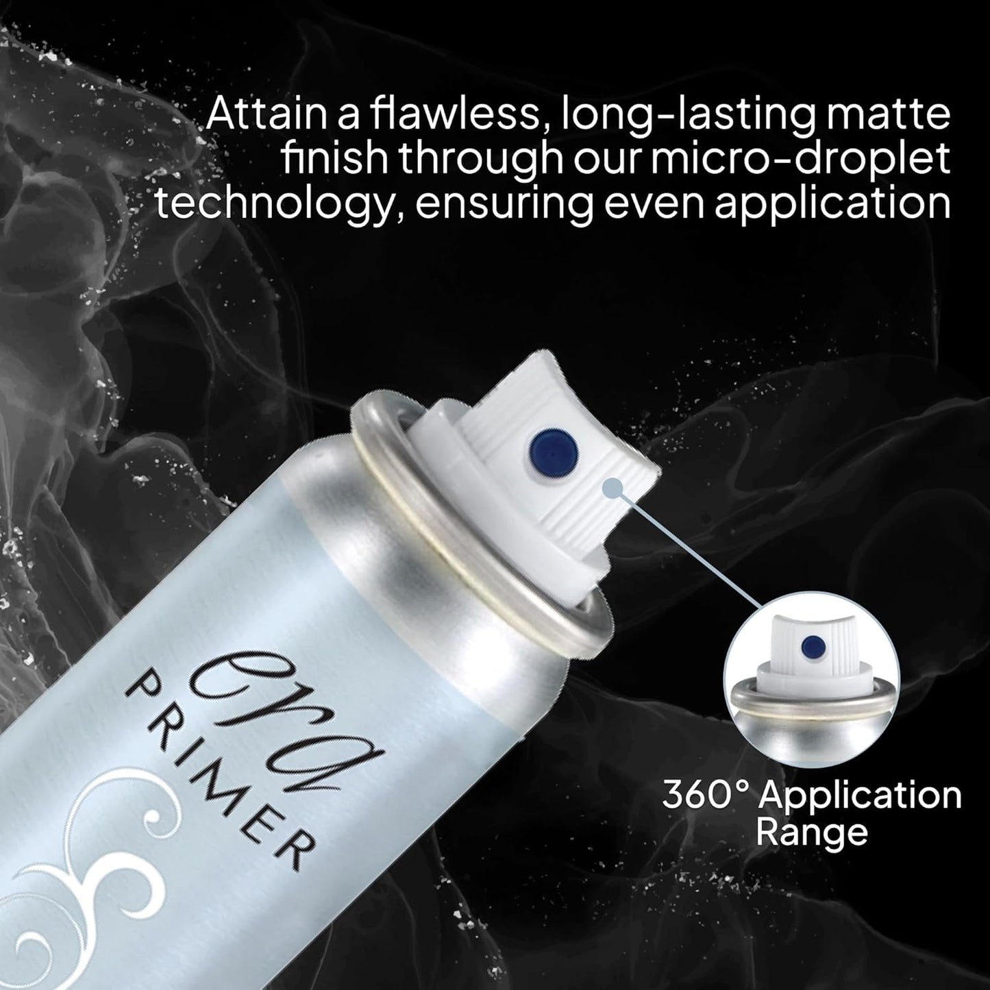 ERA Beauty Essentials Airbrush Makeup Collection (Era Face spray on Foundation - R2 Ivory + Era Primer + Sponge)