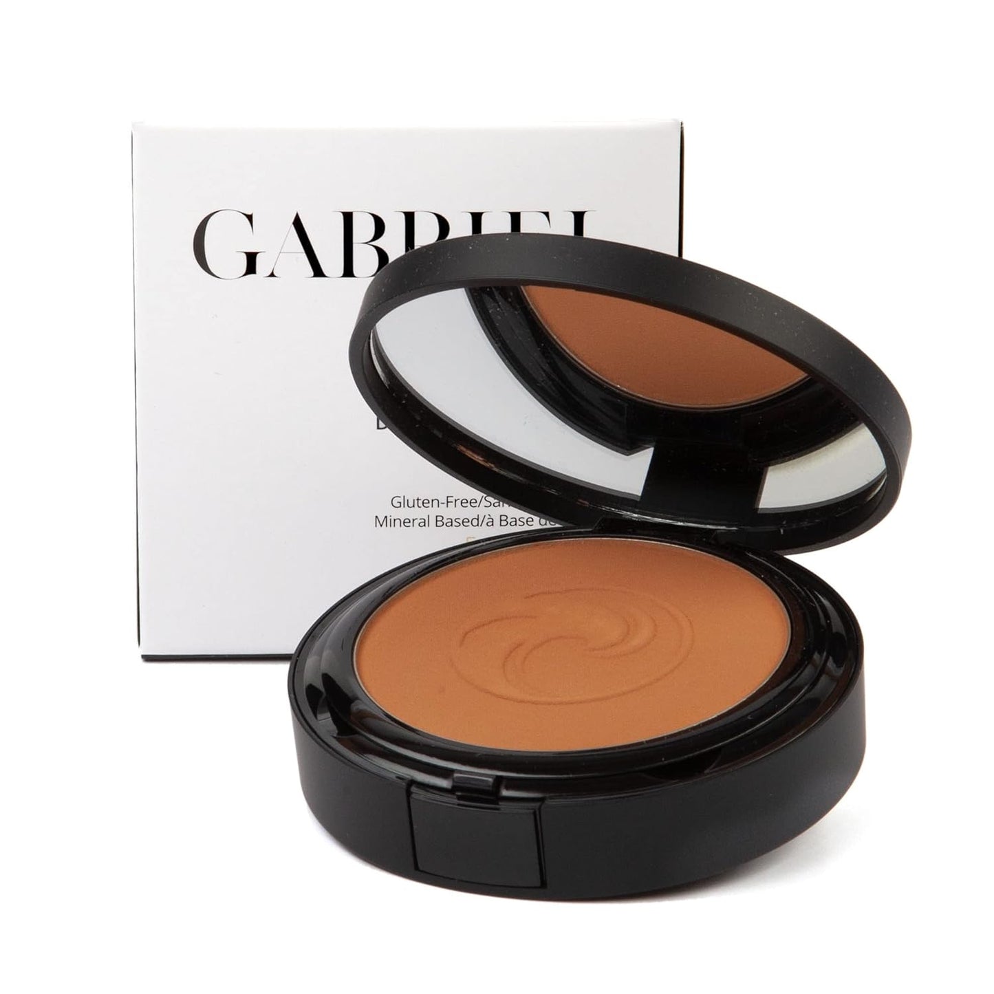 Gabriel Cosmetics Deep Beige Pressed Mineral Powder Foundation, 12 oz