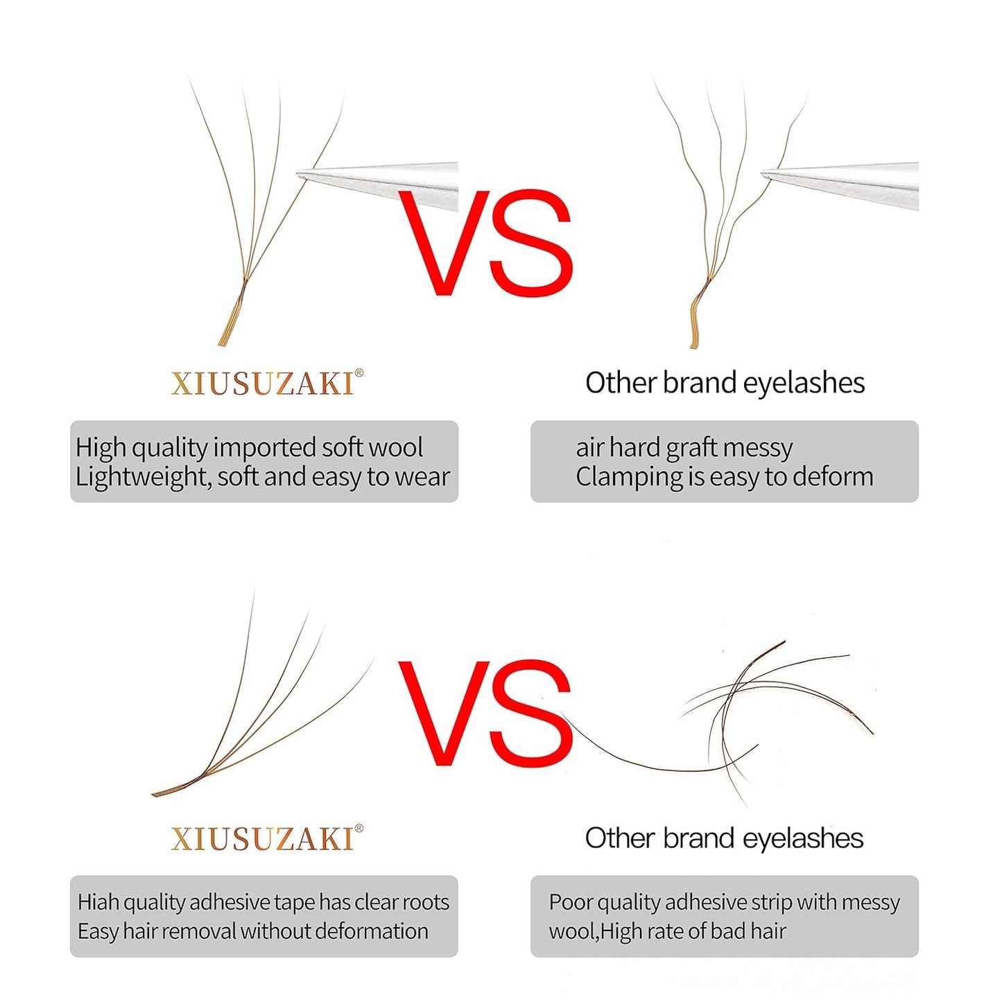 Lash Extensions Brown 4D W Eyelash Extensions W Shape 0.07mm Thickness D Curl 12mm Premade Fans Lashes Colored Lash Extension Volume Lashes Individual Lashes(W-Brown-4D-0.07-D,12mm)