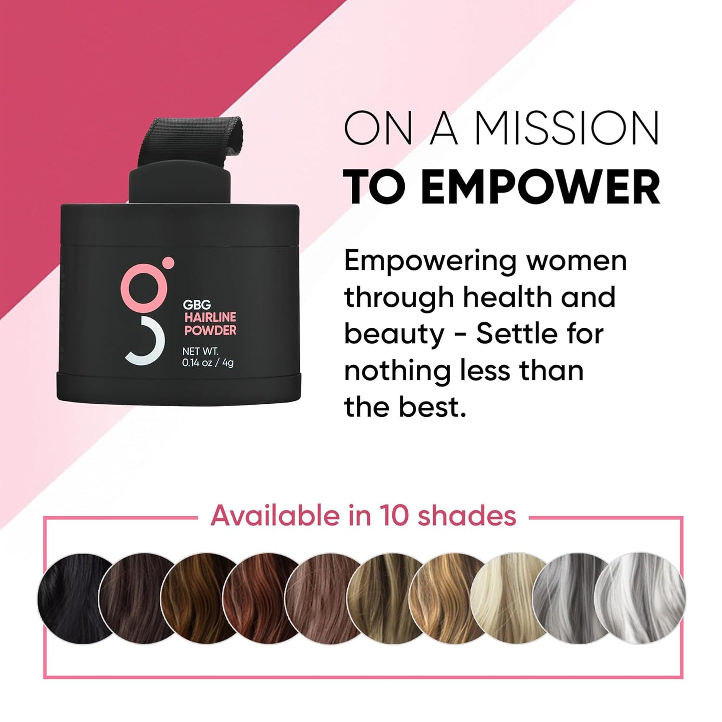 GBG Hairline Powder, Dark Blonde - 48-Hour Coverage Root Touch Up Powder for Bald Spots, Instant Hair Loss Concealer & Brightening Highlights - Hair Fillers for Thinning Hair for Women & Men, 4g