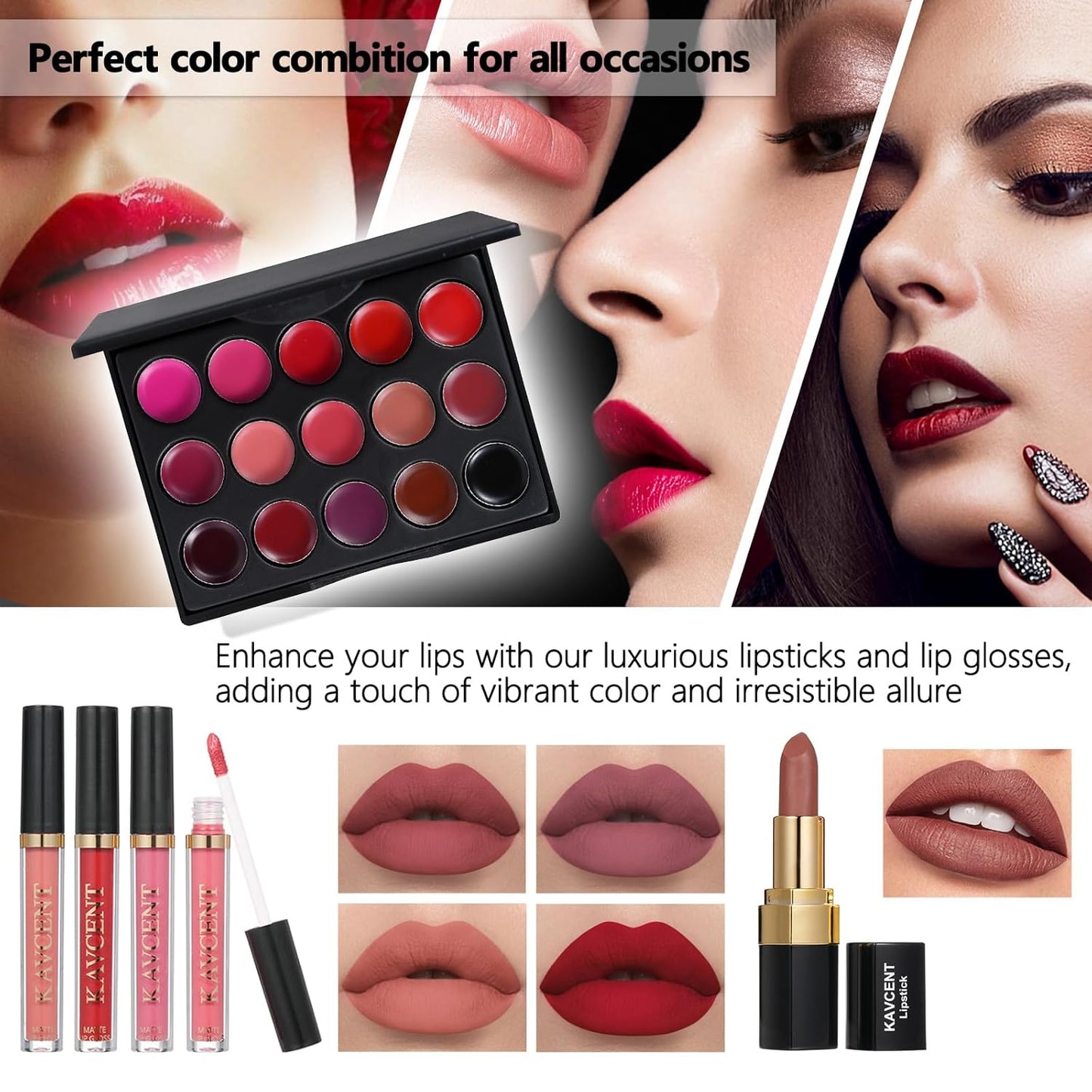 Makeup Sets for Teens Makeup Kit for Women Full Kit Makeup set Makeup Kit Eyeshadow Palette Foundation Mascara Contour Lipgloss Makeup Teenager Gift