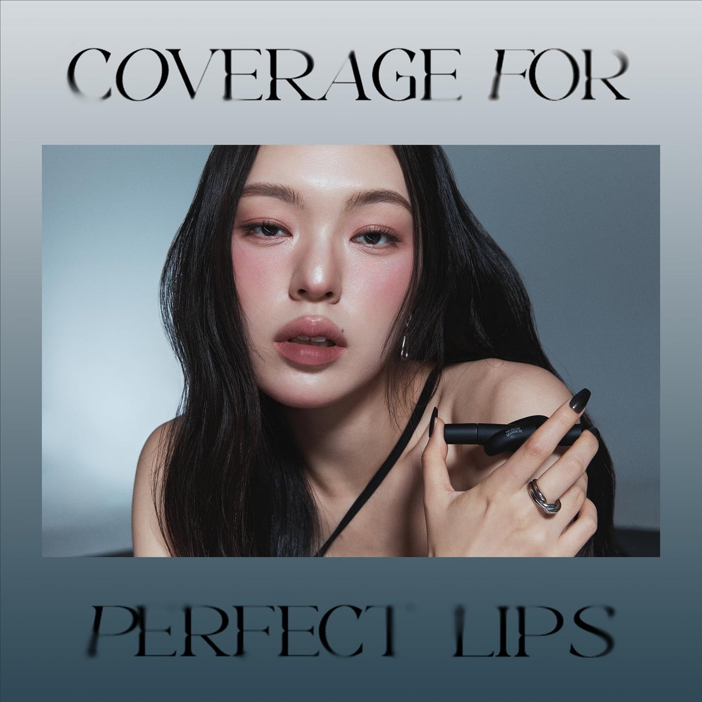 Tie Up Cover Tint - Waterproof & Long Lasting Lip Stain for Women - Korean Base Nude Tint Stick - Kbeauty Matte Gloss - Mood Color Changing (05 HUSH ROSE, 0.2 Fl oz)