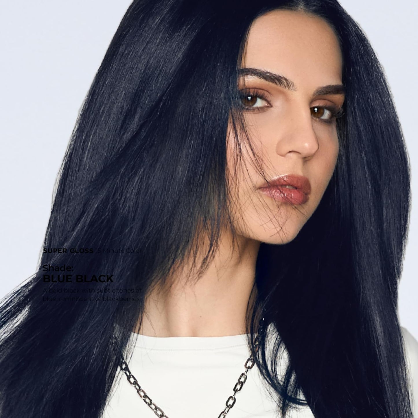 XMONDO Color Blue Black Color Depositing Mask & Semi-Permanent Hair Dye Super Gloss Infused with Bond Boosters for Nourishment, Revitalize & Repair, Vegan Formula, 8 Fl Oz