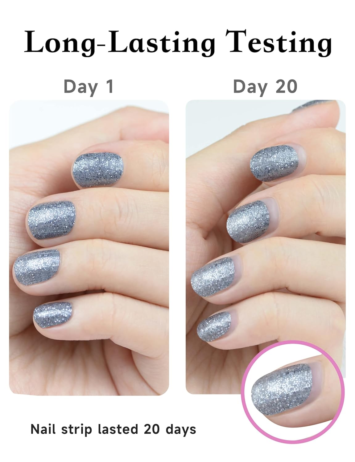 Nail Polish Strips, 44PCS Salon Quality Wraps with Top Coat, Long Lasting Gel Nail Stickers for Women Easy Apply& Remove (Planetesimal Pink&Gold)