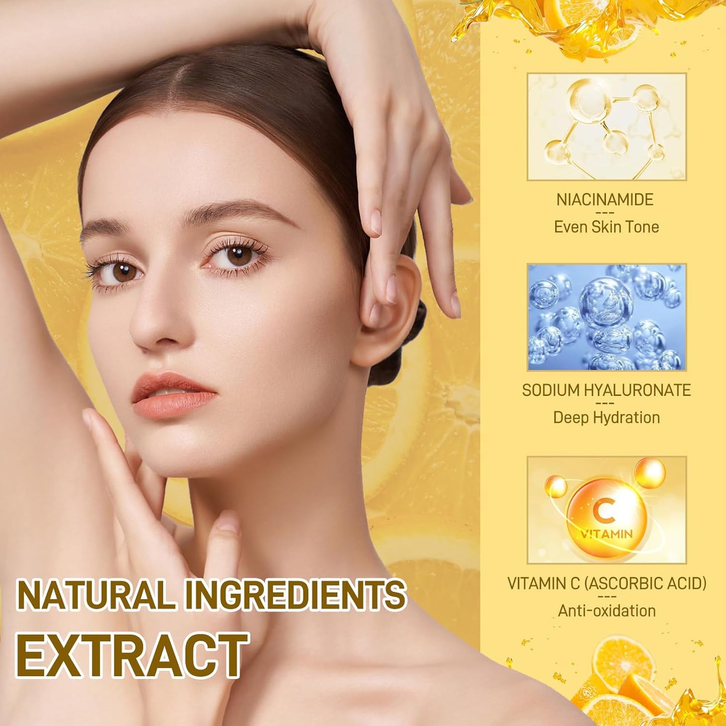 Skin Care Set, Vitamin C Skin Care Sets & Kits, Skin Care for Teenage Girls Gift Set with Cleanser, Toner, Serum, Eye Cream, Facial Cream, Facial Skin Care Sets & Kits for Teenage Girls Women