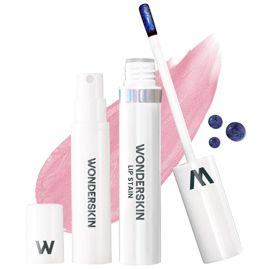 Wonderskin Wonder Blading All Day Lip Stain Peel Off Masque and Kit - Long Lasting, Waterproof Pink Lip Tint, Transfer Proof Natural Makeup Stain Kit (Beautiful)