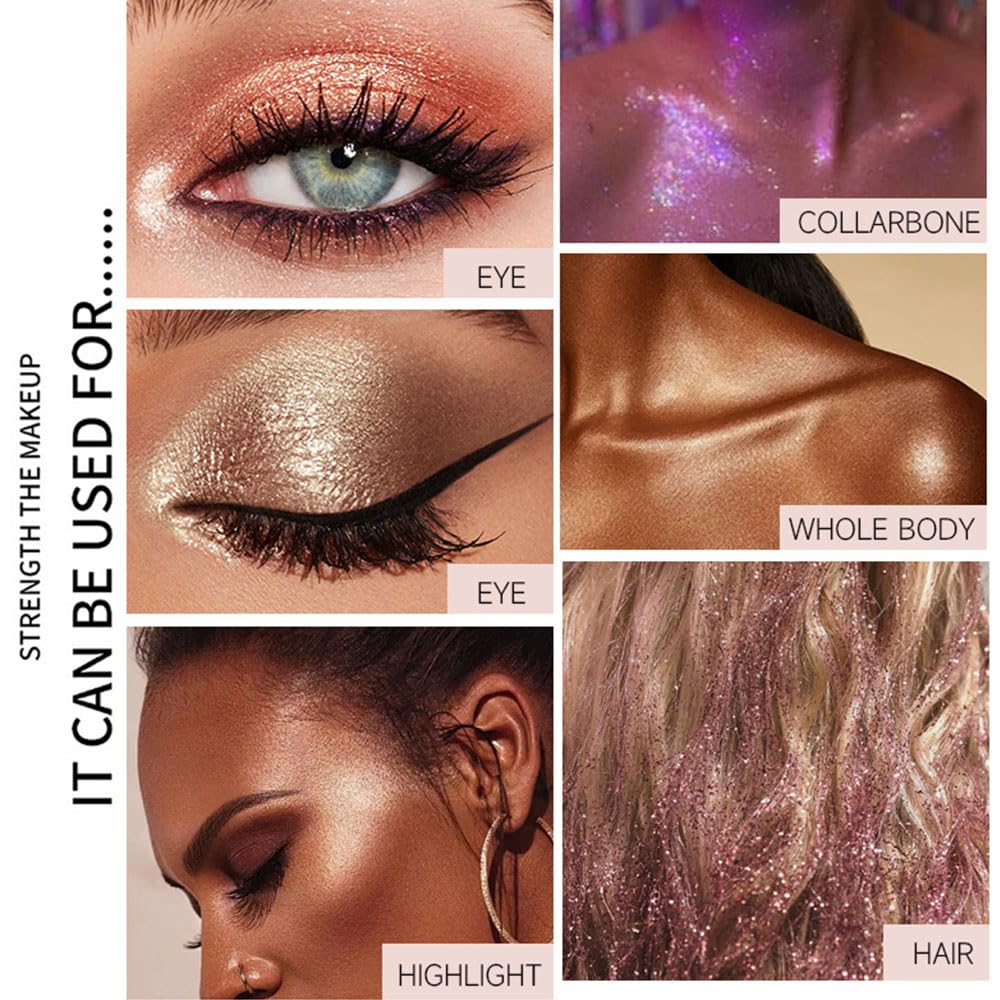 Monochrome Powder Eyeshadow Palette Makeup,Brown Natural Neutral Single Shimmer Eye Shadow for Older Women,Buildable Sparkly Eye Finish,Long Lasting Naturing-Looking