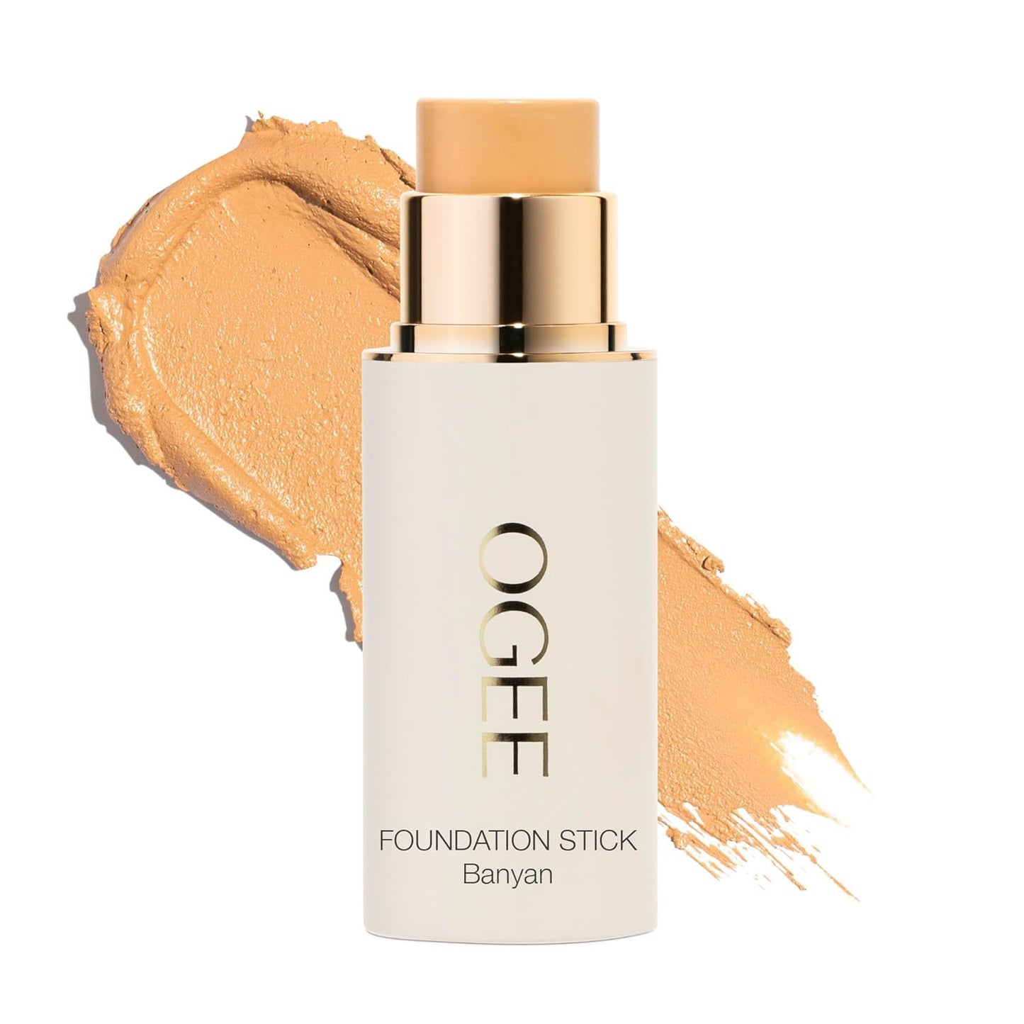 Ogee Sculpted Complexion Foundation Stick (Banyan 3.0W - Medium Light, Golden Undertones) Full Coverage Foundation Makeup - Instantly Balance & Even Complexion - 70% Organic Ingredients