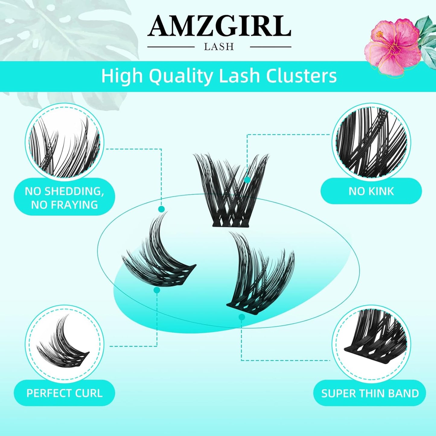 Lash Clusters Wet Look 168Pcs Eyelash Cluster Ultra-Thin Lash Band Eyelashes Extensions Spiky Anime Wide Span Lashes(Mallow,D-10mm)