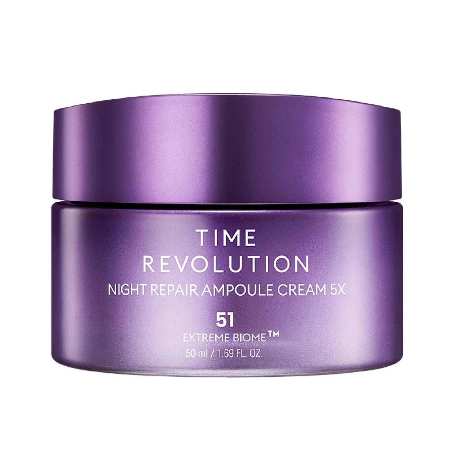 MISSHA Time Revolution Night Repair Ampoule Cream (5th Gen) 1.69 Fl Oz - Triple Fermented Deep-Sleep Night Cream - Overnight Care for Enhanced Radiance, Korean Skincare