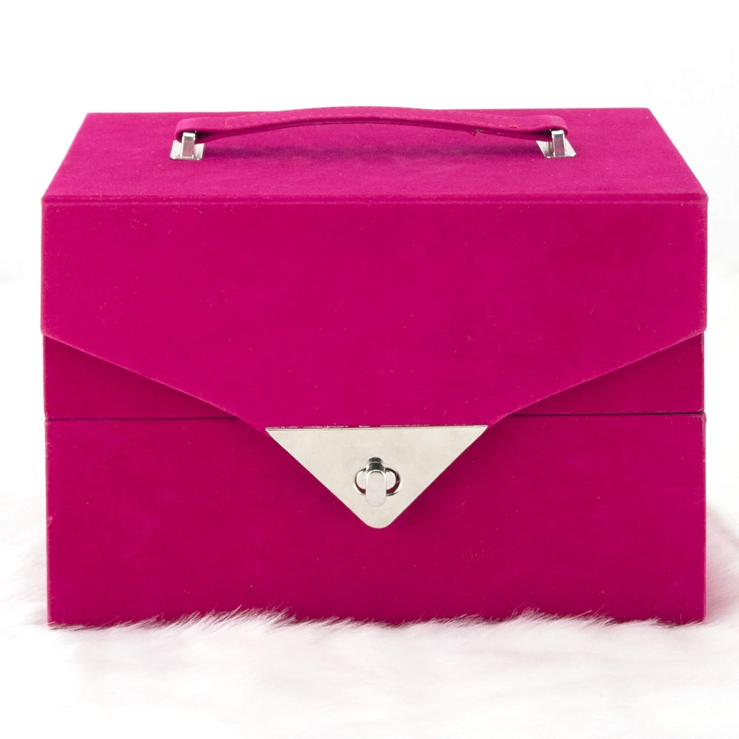 72pcs Makeup Gift Set Kit Train Case With Extendable Trays (eyeshadow, Blushes, Lipstick & More) - Vmk1504