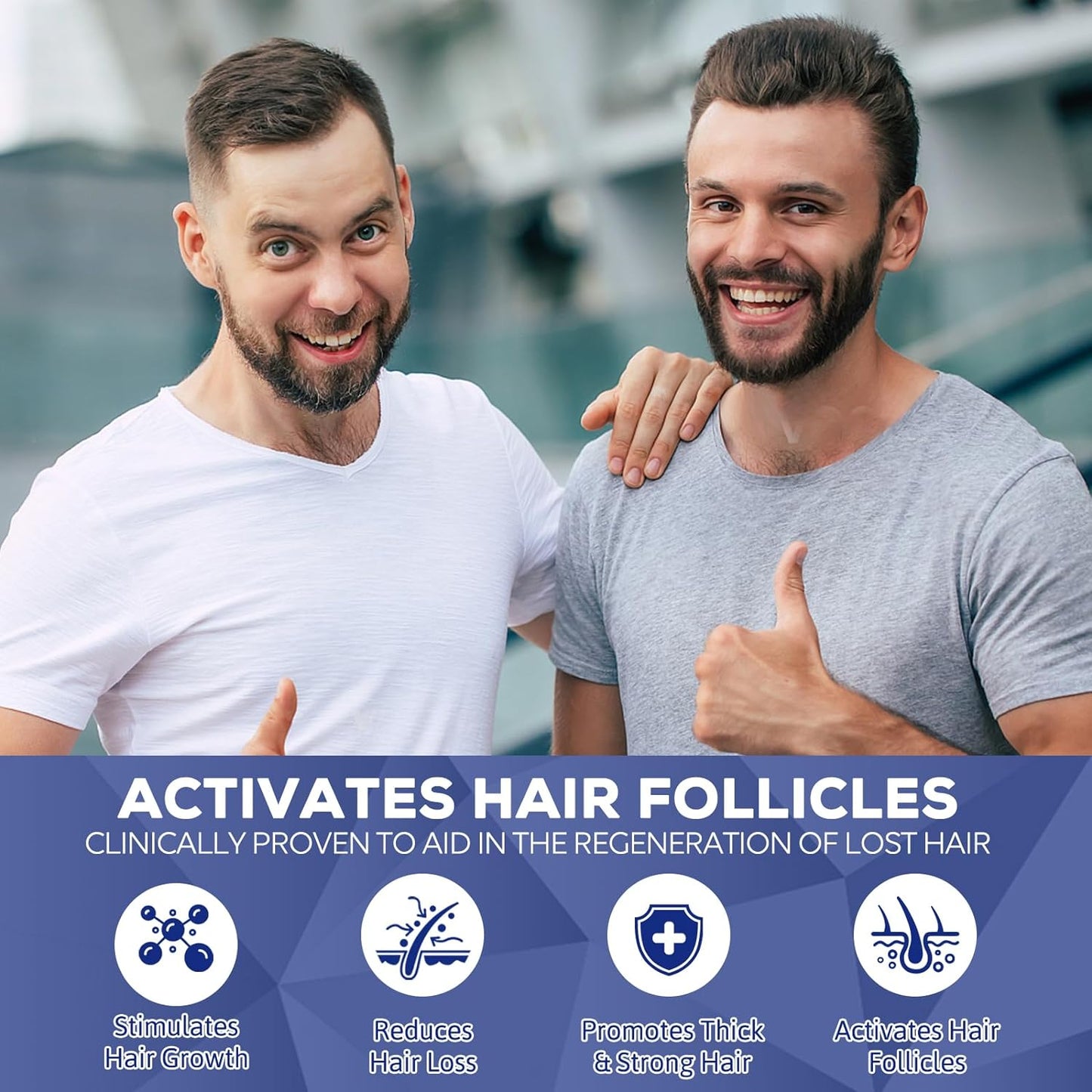 5% Minoxidil for Men and Women, Hair Regrowth Treatment for Thinning Hair and Hair Loss, Topical Solution - 2 Months Supply - Dermatologist recommended (Pack of 2)