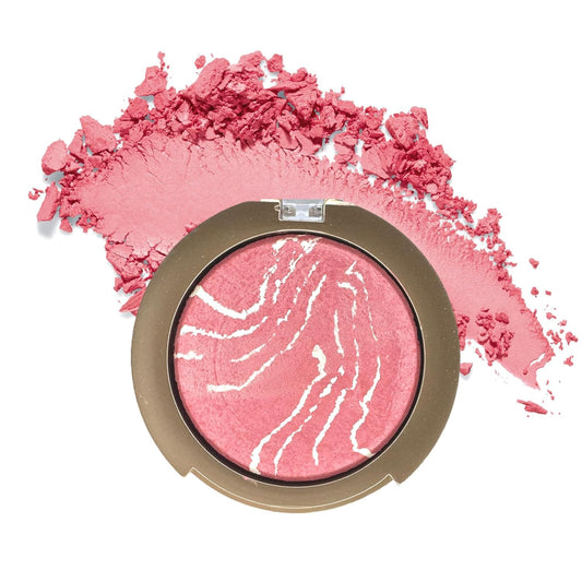 Baked Blush Powder, Natural Glow Blush Palette for Cheeks, Contour Brighten Highlight Face for a Shimmery or Matte Finish, Lightweight Blendable, Long Lasting Face Makeup #01