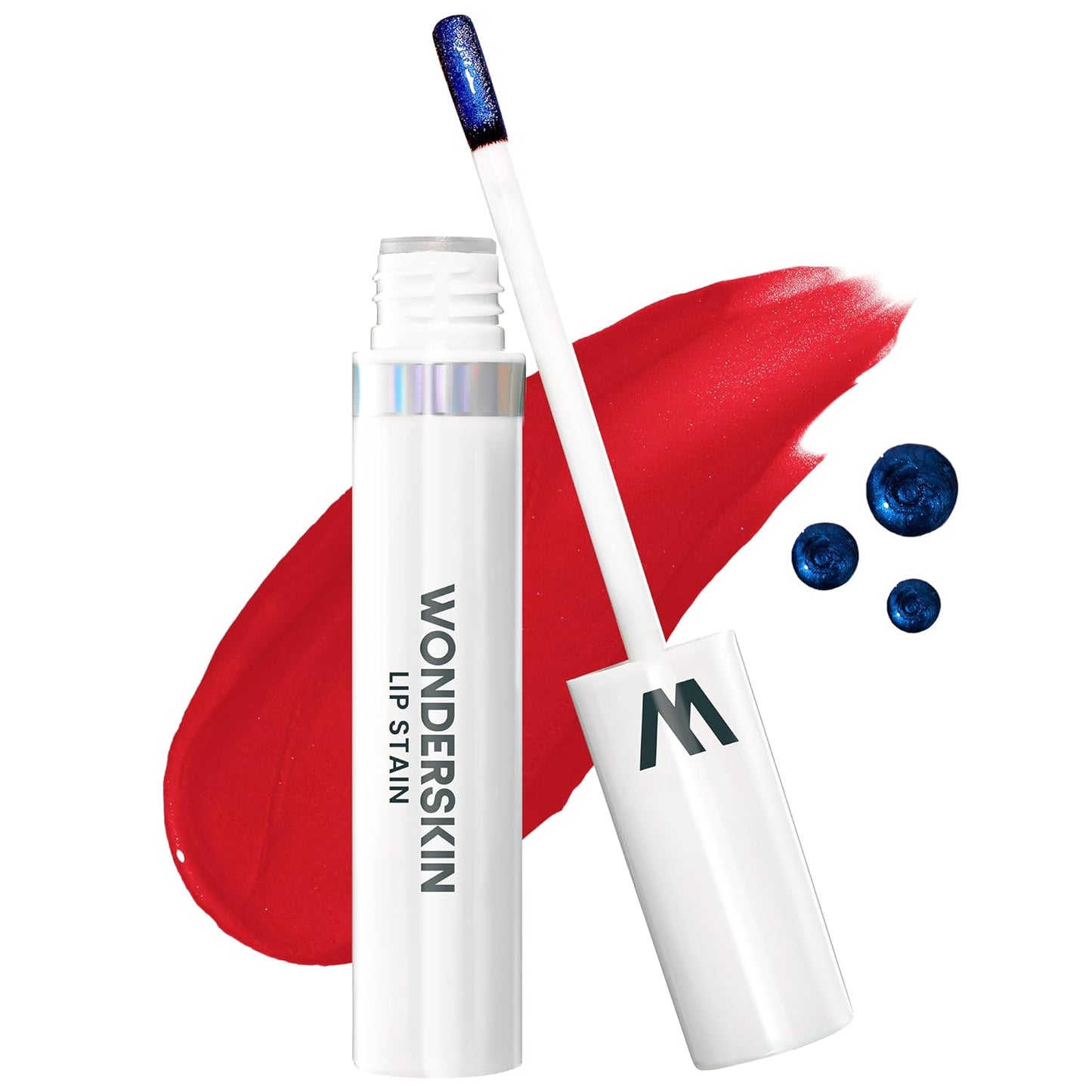 Wonderskin Wonder Blading All Day Lip Stain Peel Off Masque - Long Lasting, Waterproof and Transfer Proof Red Lip Tint, Matte Finish Peel Off Makeup (Playful Stain & Go Masque)