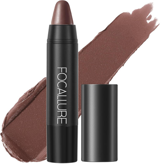 FOCALLURE Ultra Chic Matte Lipstick,Rich Vitamin E Lip Crayon,Lightweight Matte Color without Drying or Fading,Long Lasting Waterproof Lips Makeup,ROSE TAUPE