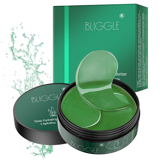 Under Eye patches (64 pcs)-Green Tea Eye Mask with Hyaluronic Acid, Cooling Eye Care for Puffy Eyes & Dark Circles Treatments,Reduce Under Eye Bags and Smooth Wrinkles