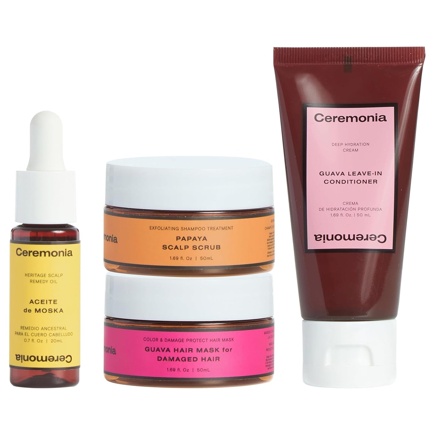 Ceremonia Hair Wellness Kit, Weekly Scalp & Strand Reset Bundle for Deep Cleansing & Hydration