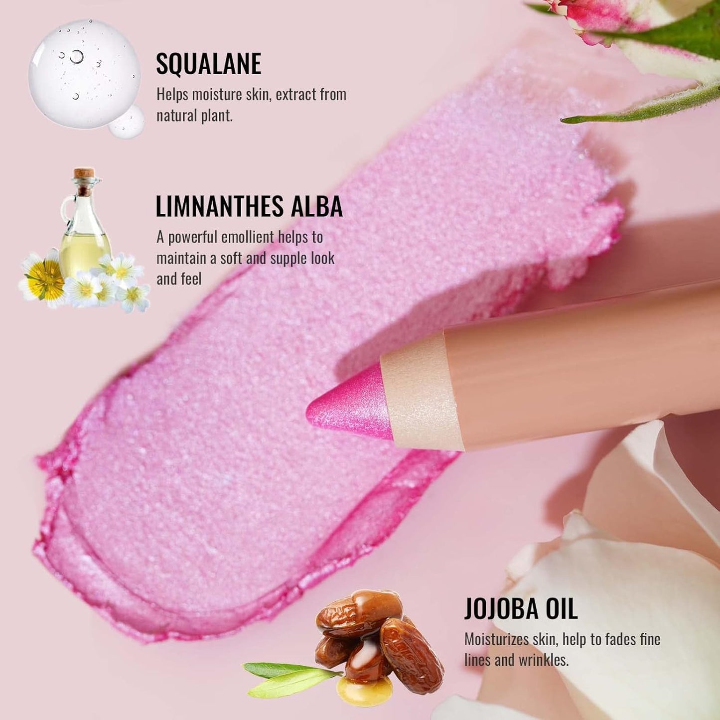 Oulac Twist-Up Nude Eyeshadow Stick – Creamy Waterproof Crayon, Long Lasting Vegan & Cruelty-Free Eye Makeup, 1.25g, WA01 Nubile