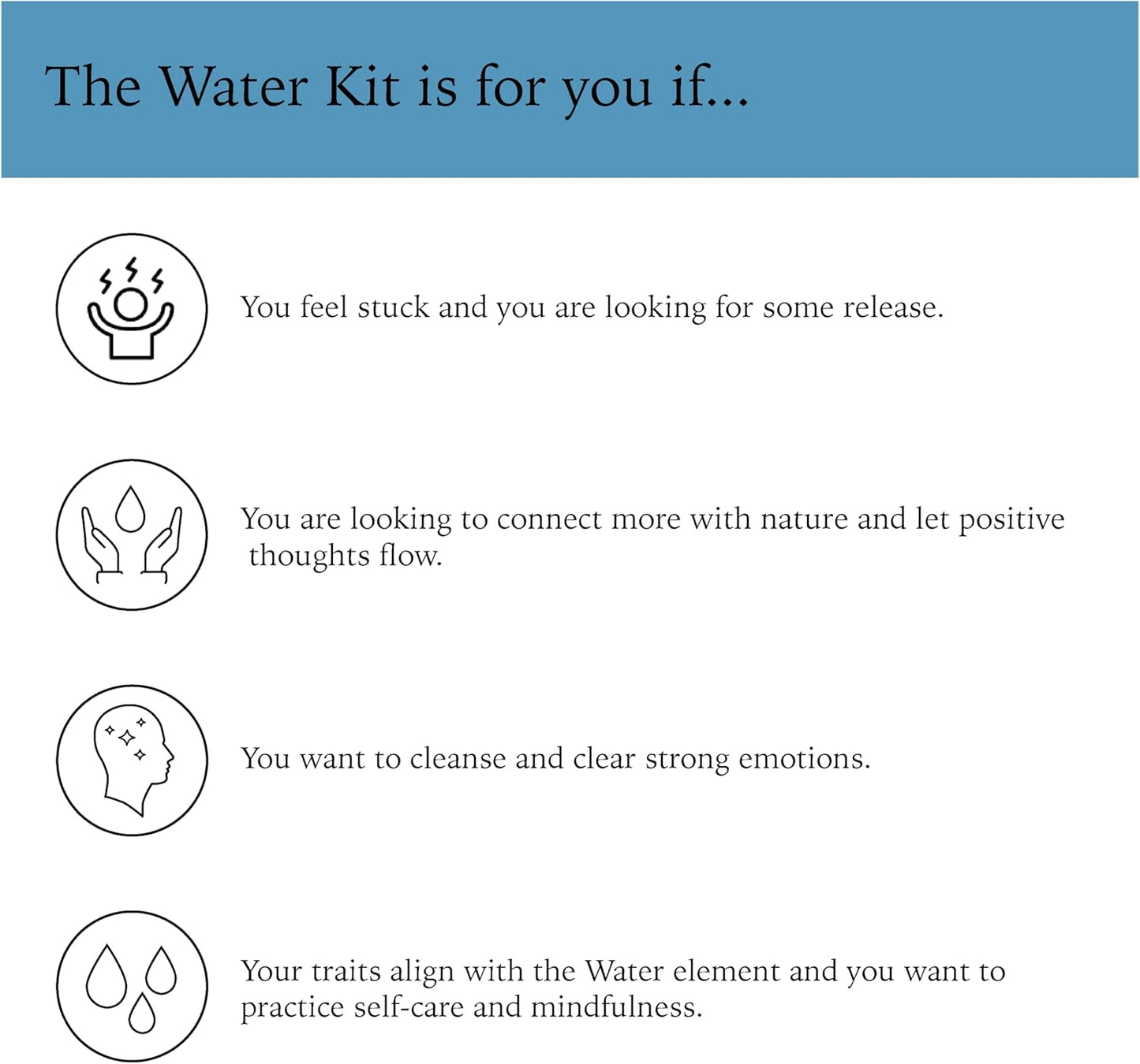 The Water Kit by Two Sage Sisters - Self Care Kit with Soap Sheets, Notebook, Marker, and Washcloth, Bath Shower Sets for Meditation and Relaxation, Mini Spa Kit Self Care Box for Women and Men