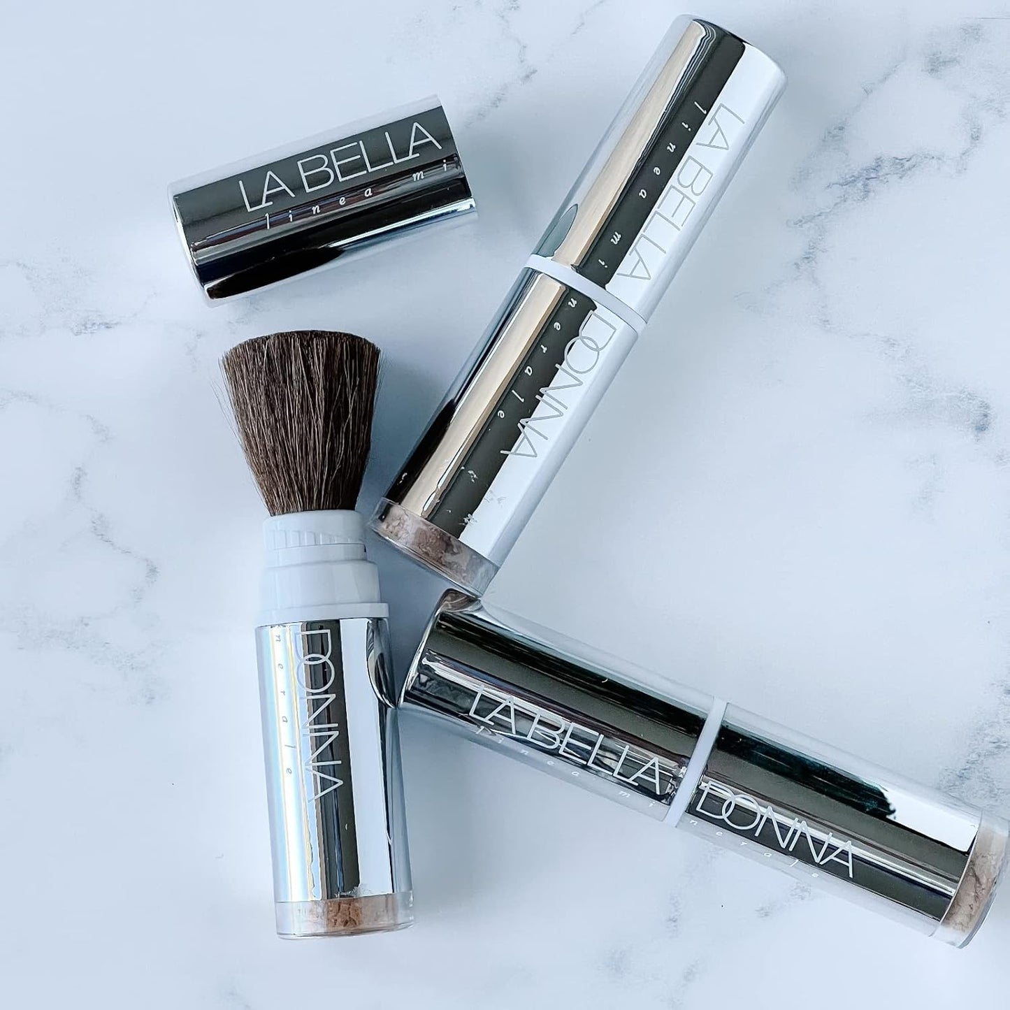 Minerals on the Go - (Dispensing Brush w/Loose Foundation) in Caffe