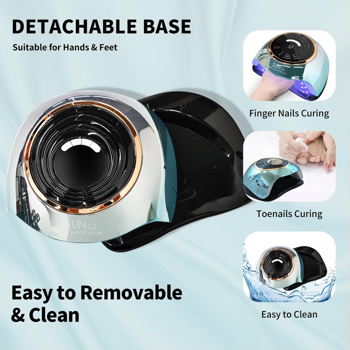 UV Light for Nails 288W Nail Lamp with 63 LED Beads for Gel Polish with LCD Display Auto Sensor and 4 Timer Settings Professional Gel Curing Lamp