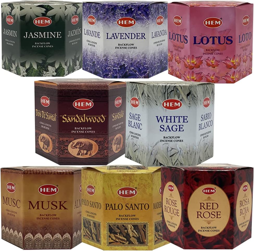 Variety Backflow Incense Cones for Waterfall and Mat Bundle Inciensos Aromaticos|Incienso|Inciense|Insienso