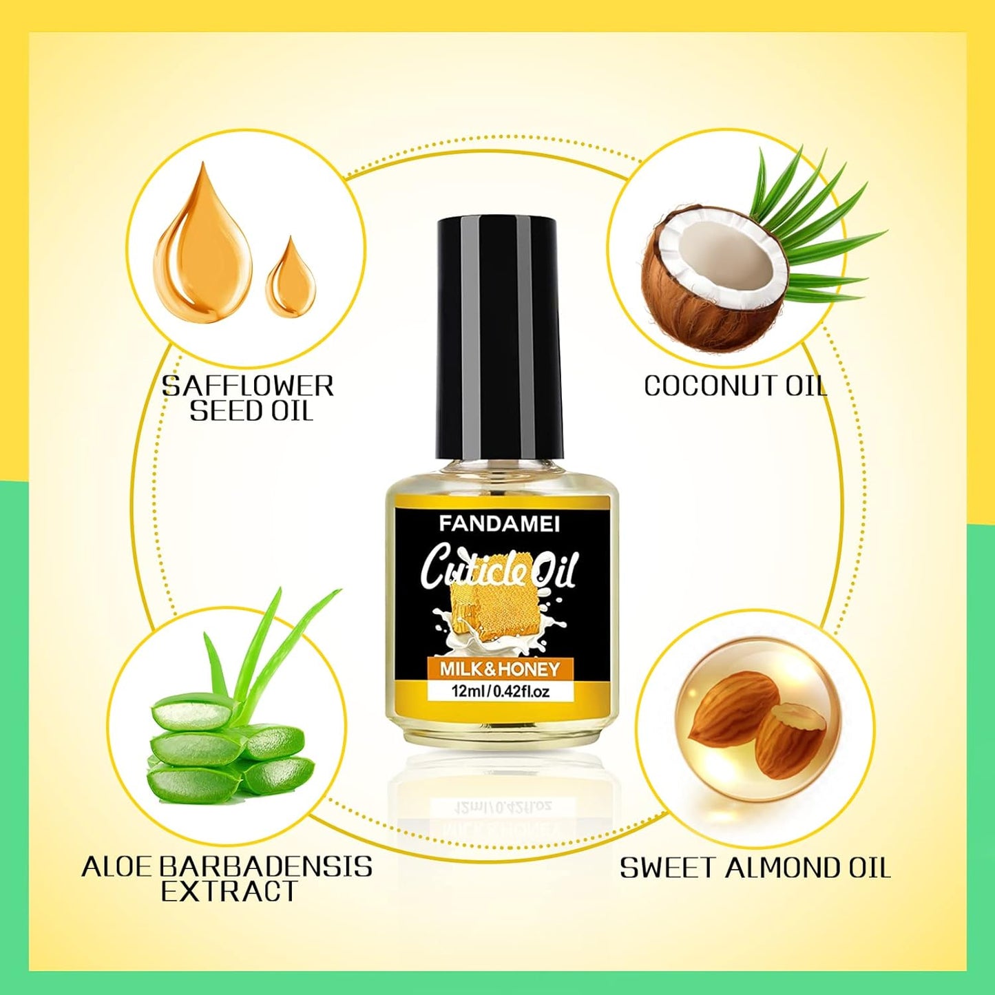 FANDAMEI Nail Buffer and File, Nail Care Kit with 3PCS Nail Files, 2PCS Nail Buffers, Rectangular Nail Buffer Block, Cuticle Nipper, Cuticle Pusher, Peeler. Cuticle Oil Milk and Honky Nail Manicure