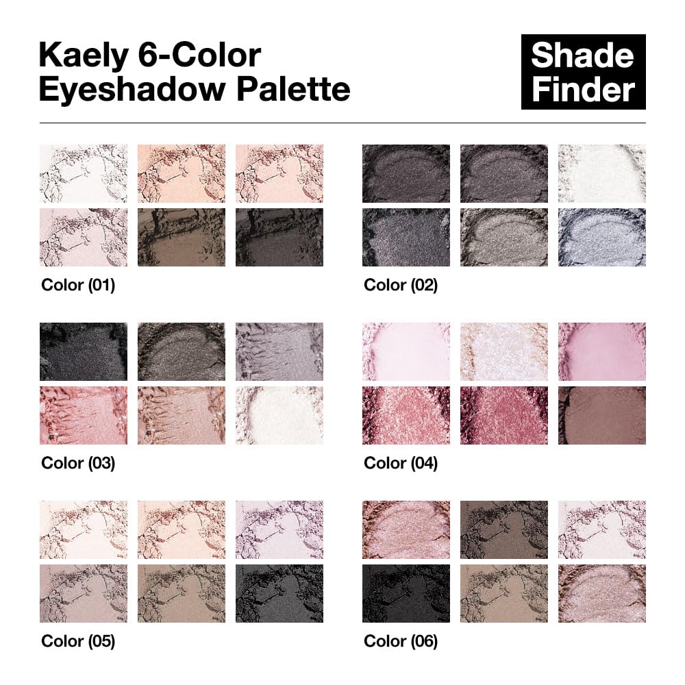 Kaely 6 Color Mini Nude Eyeshadow Palette Makeup, Highly Pigmented Eye Shadow Palette Waterproof, Natural Matte Eye Shadow Palette, paleta de sombras de ojos, Vegan & Cruelty-free, 01