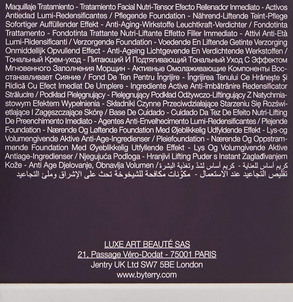 By Terry Eclat Opulent Anti-Aging Lifting Foundation, Medium - Full Coverage, Hydrating & Radiance Boosting, Warm Radiance, 1.01 fl oz