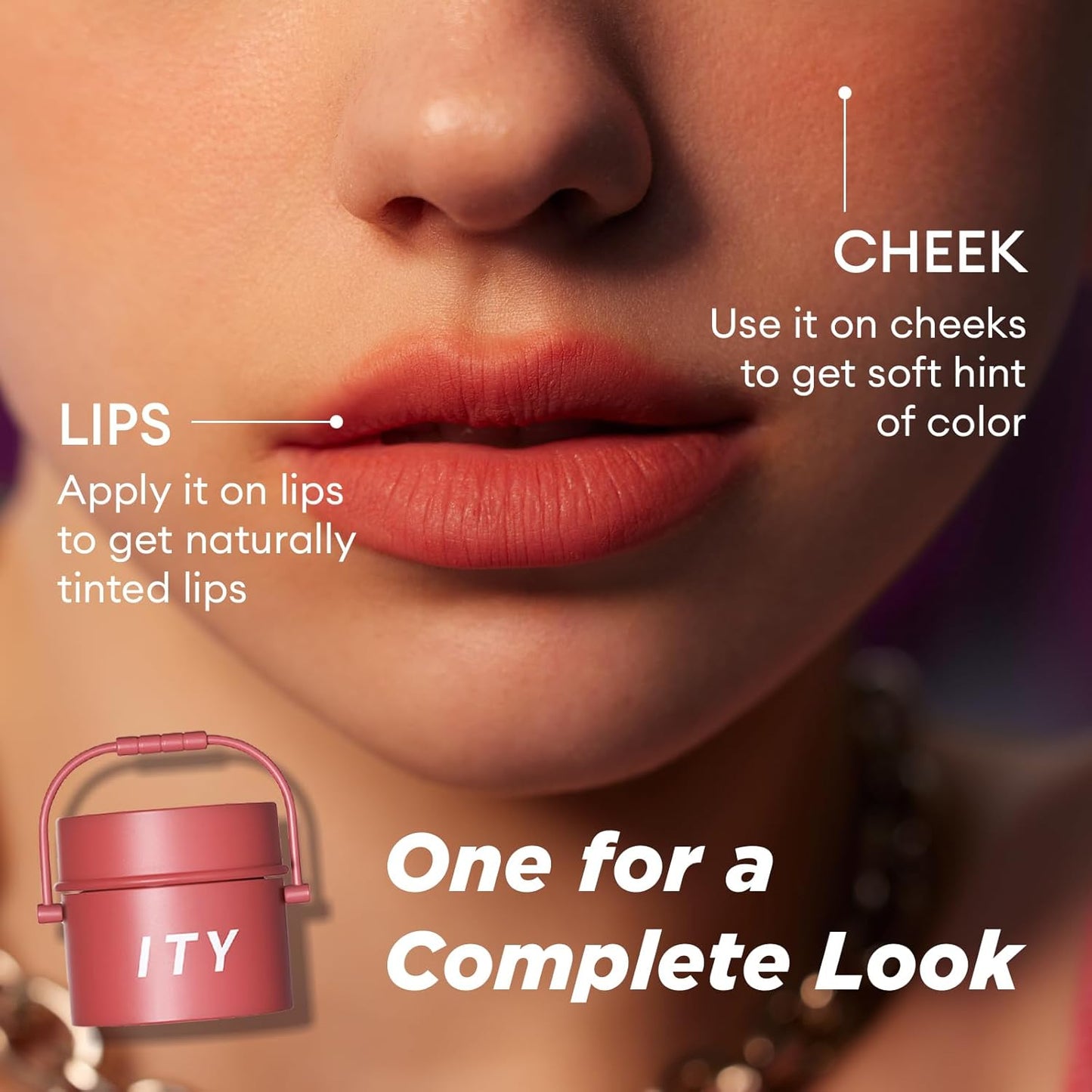 ITY Velvet Matte Finish Lip Stain-Mousse Textured Pudding Pot Lip Clay with Brush, Nude Shade, Dual-Use as Lipstick and Blush, Conceals Lip Lines, Rich Pigment, 0.21 oz (6g) in Terracotta Kiss
