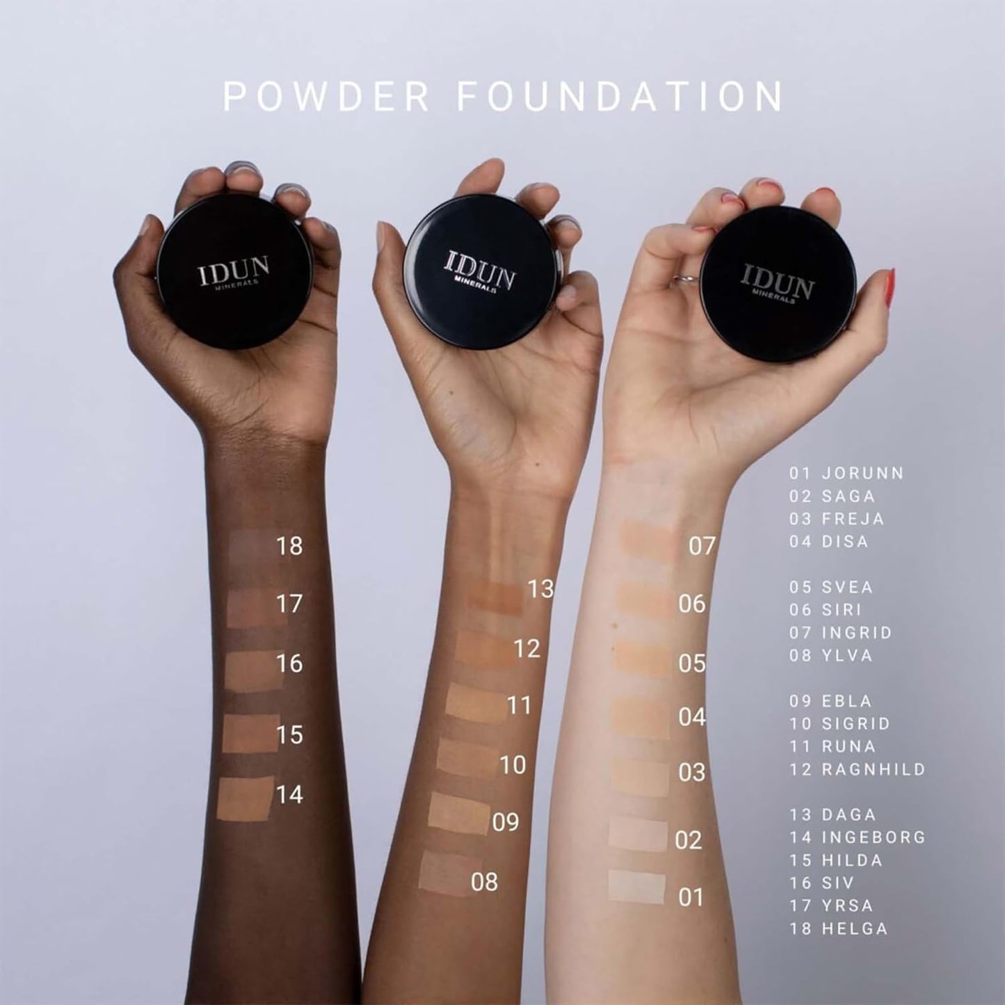 Mineral Powder Foundation - Longwear, Lightweight, Smooth Powder Formula - Blurring, Skin-Perfecting Finish - Vegan and Cruelty Free Formula - 024 Hilda - 0.25 oz