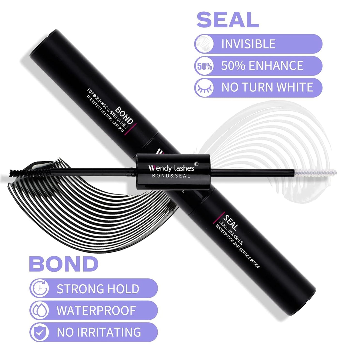 Lash Clusters Kit for DIY Eyelash: 280Pcs, Wendy, Using at Home, Ultra-light, Natural, Fluffy, Wispy, Waterproof, Anime, Manga, Cat Eye, D Curl, 12-16mm, 30D+40D, RR126