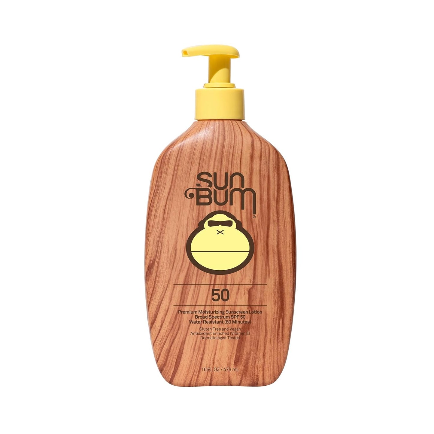 Sun Bum Original SPF 50 Sunscreen Body Lotion - Broad Spectrum Moisturizing Sunscreen with Vitamin E - Hawaii 104 Act Compliant (Made Without Octinoxate & Oxybenzone) - 16 oz