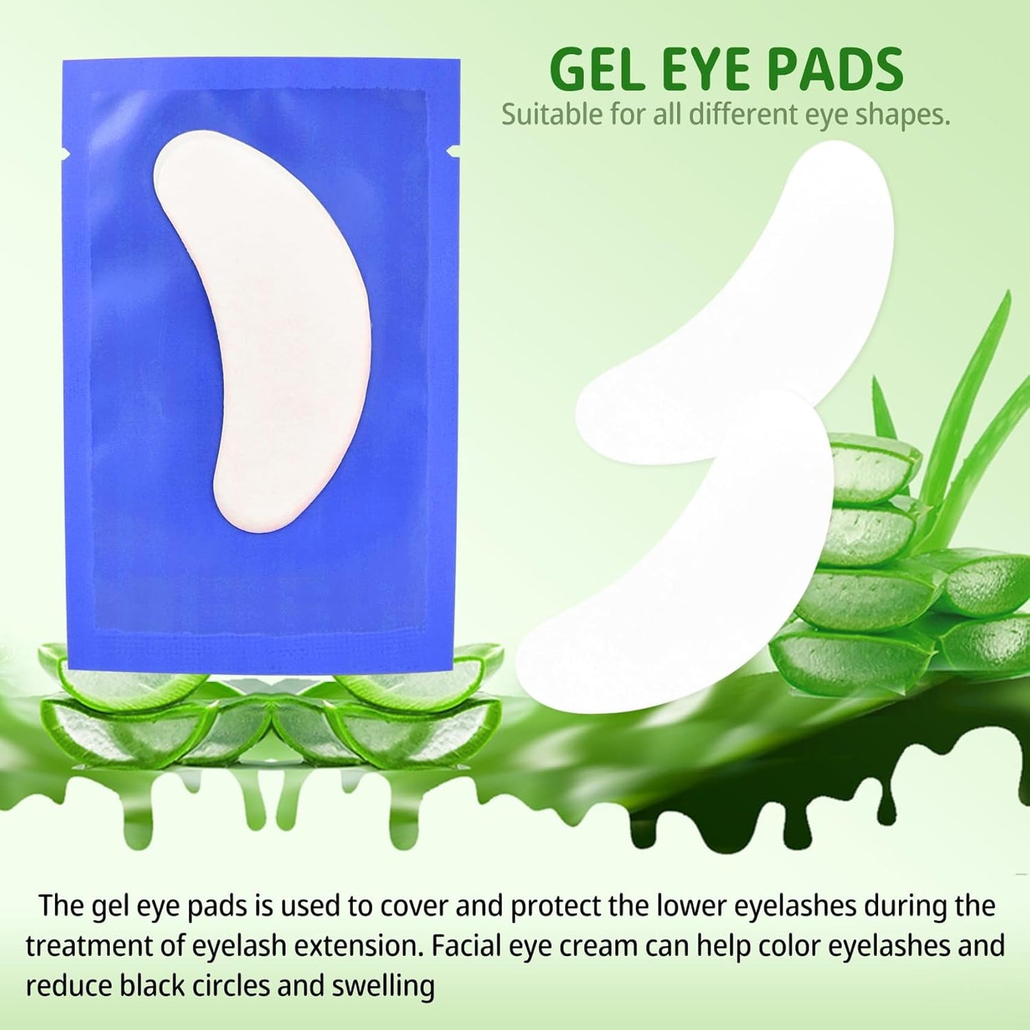 70 Pairs Under Eye Patches, Isolation Eyelash Extension Pads, Under Eye Gel Pads for Pro Salon and Individual, DIY Lashes Extension Supplies (Blue)