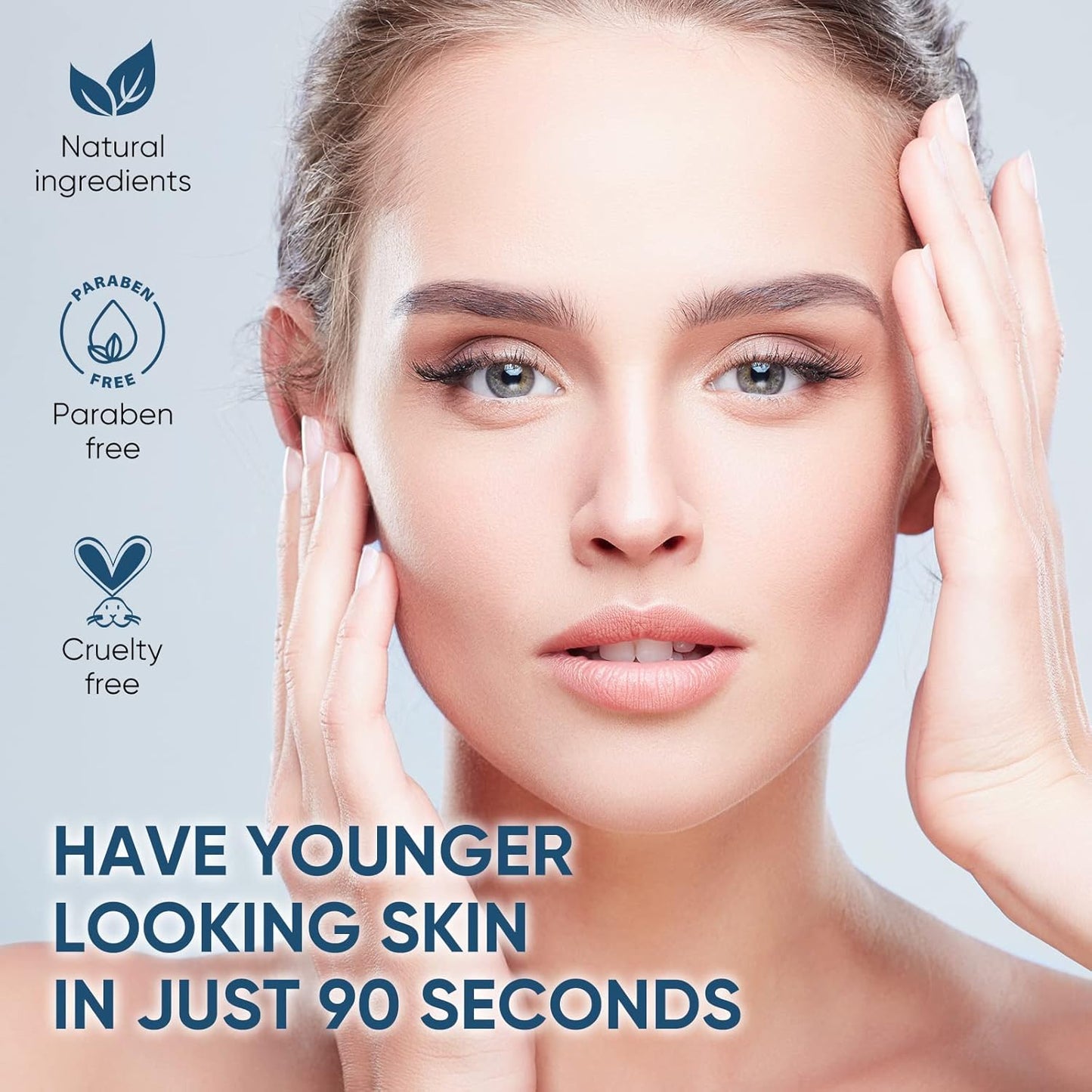 Instant Face Lift Cream, Temporary Skin Tightening Cream with Hyaluronic Acid, Visibly Firming Loose Sagging Skin for Face and Neck in 2 Minutes, Smooth Fine Lines and Wrinkle