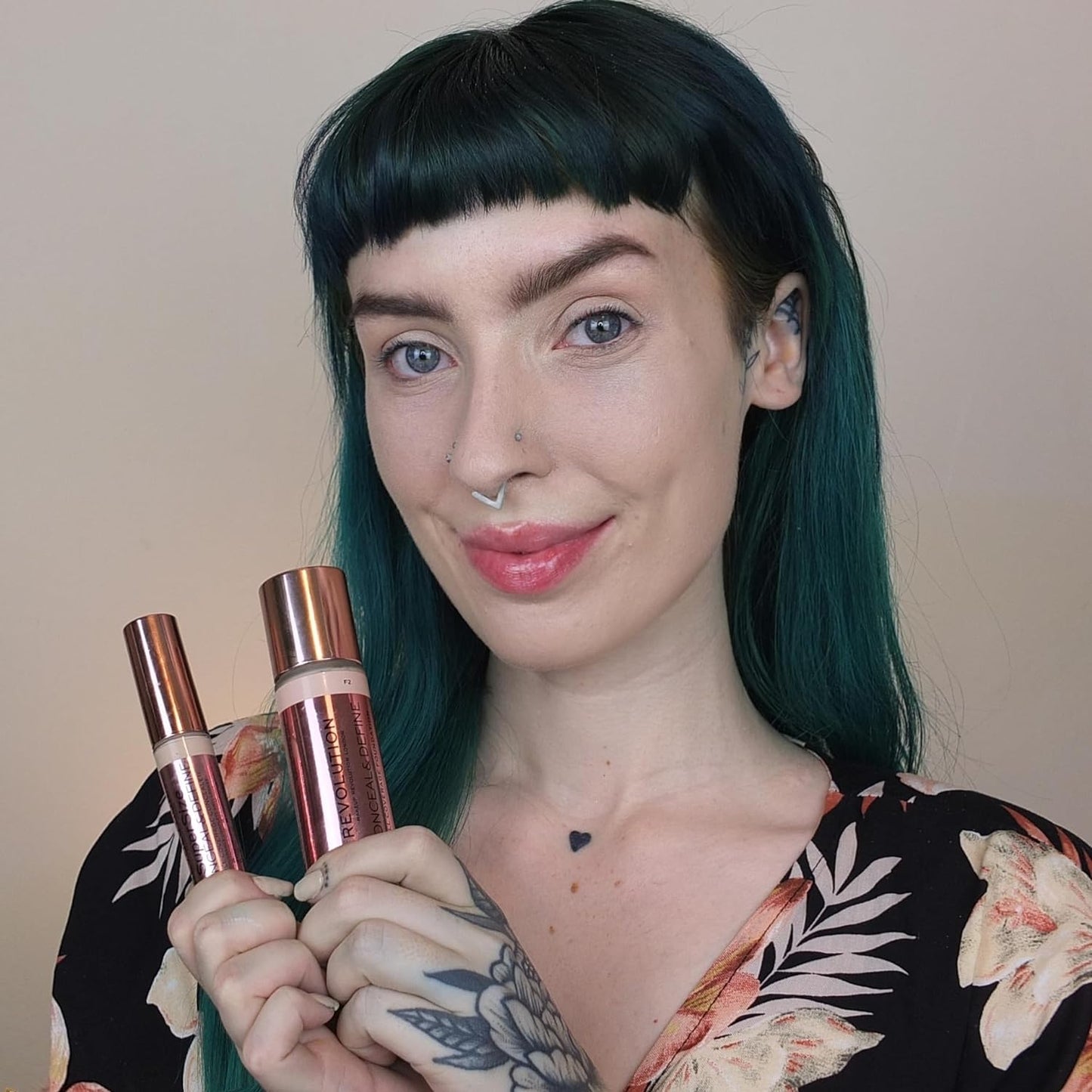 Revolution Beauty, Conceal & Define Foundation, Full Coverage, Long-Lasting Matte Finish, Vegan & Cruelty Free, F9 Medium Skin Tones, 0.8 Fl.Oz.