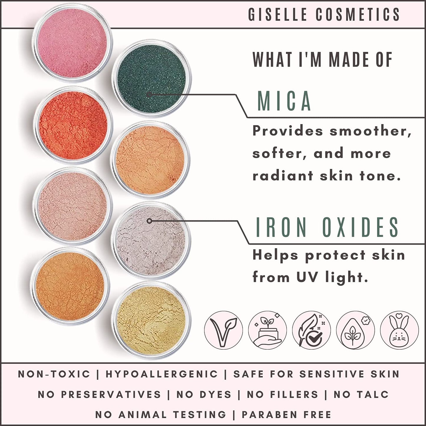 Summer Cupcake Mineral Eye Shadow Pallet, Organic Makeup Kit with Brown Eyeshadow, Nutural Eyeshadow, Mineral Powder, Contour Kit, Highlighter Palette, Hypoallergenic Eyeshadow