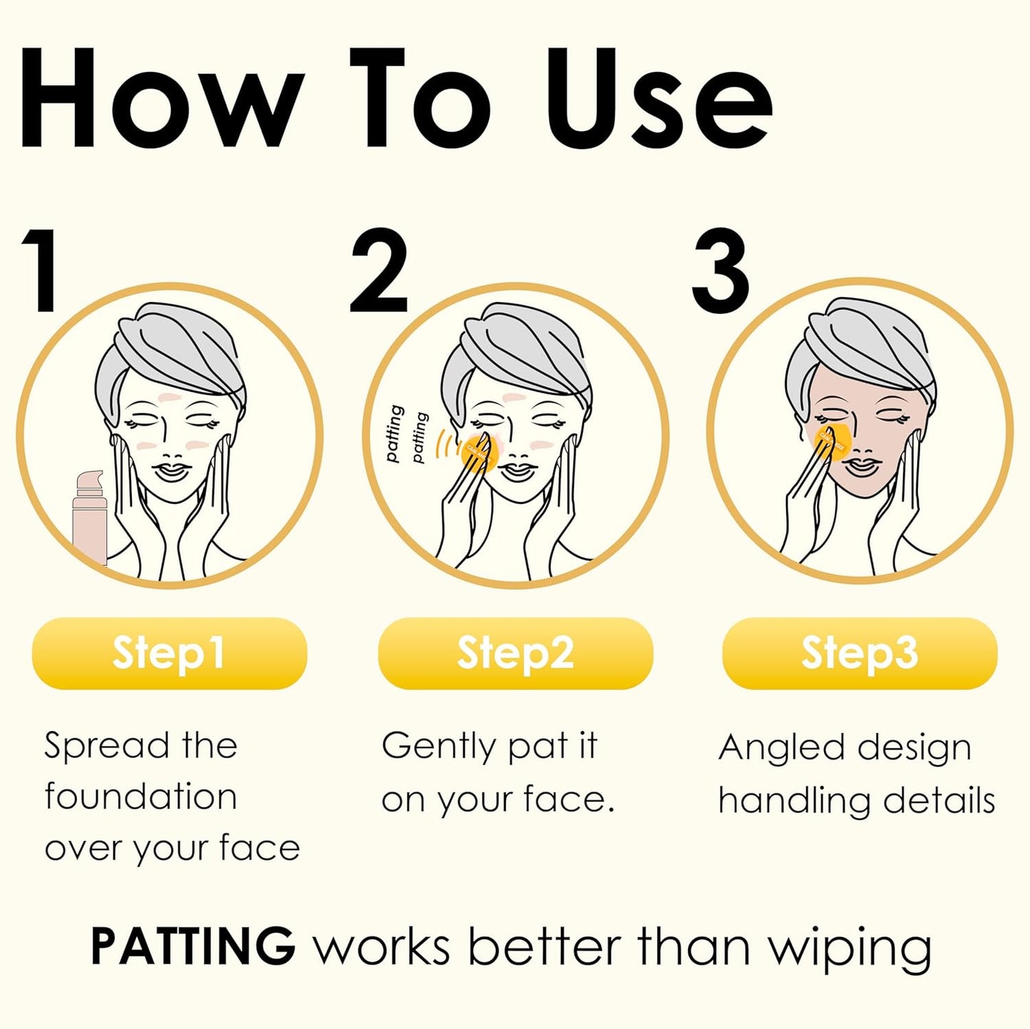 4Pcs X-Large Makeup Sponge Puff Set For Foundation Concealer & Powder, Latex Free Blender Sponges Puff For Natural And Easy Makeup, Soft Long-lasting And Beginner-friendly