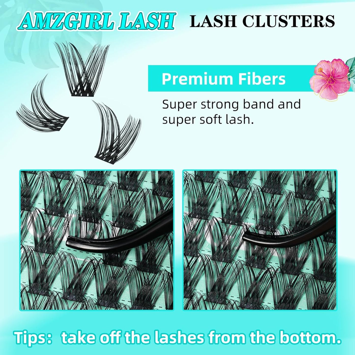Lash Clusters Wet Look 168Pcs Eyelash Cluster Ultra-Thin Lash Band Eyelashes Extensions Spiky Anime Wide Span Lashes(Hollyhock,C-14mm)