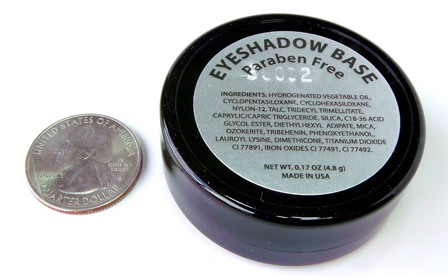 Matte Oil Absorbing Nude Beige Off White Translucent Eyeshadow Eyeliner Primer Base Under Eye Concealer Highlighter Single, Paraben Free, No Animal Testing & Cruelty Free, Made in the USA