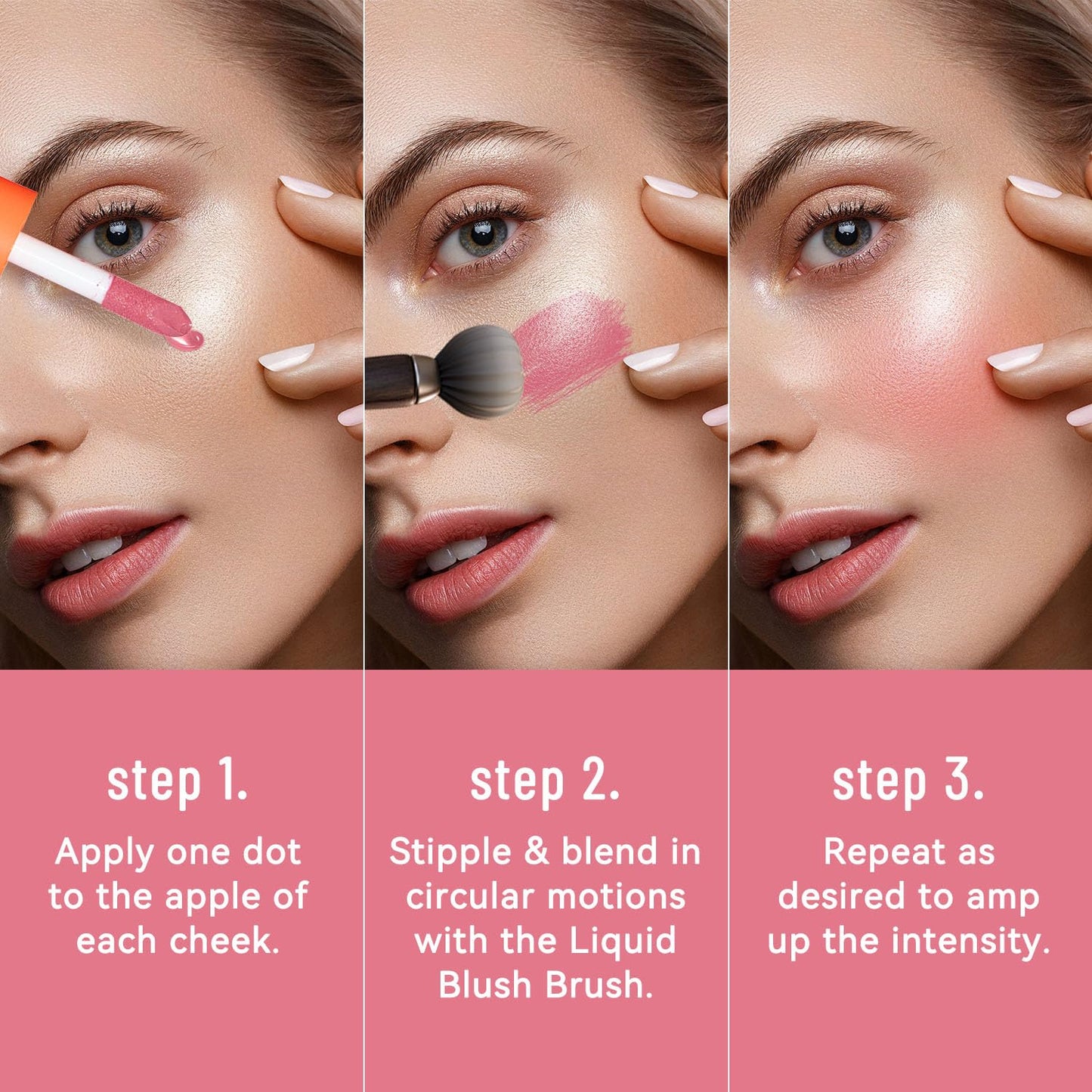 Liquid Blush, Long-lasting & Blendable Liquid Blush for High-Pigment Color, Achieve a Soft, Dewy, Healthy Natural Finish (04-Withered Rose, 0.2 Ounce)