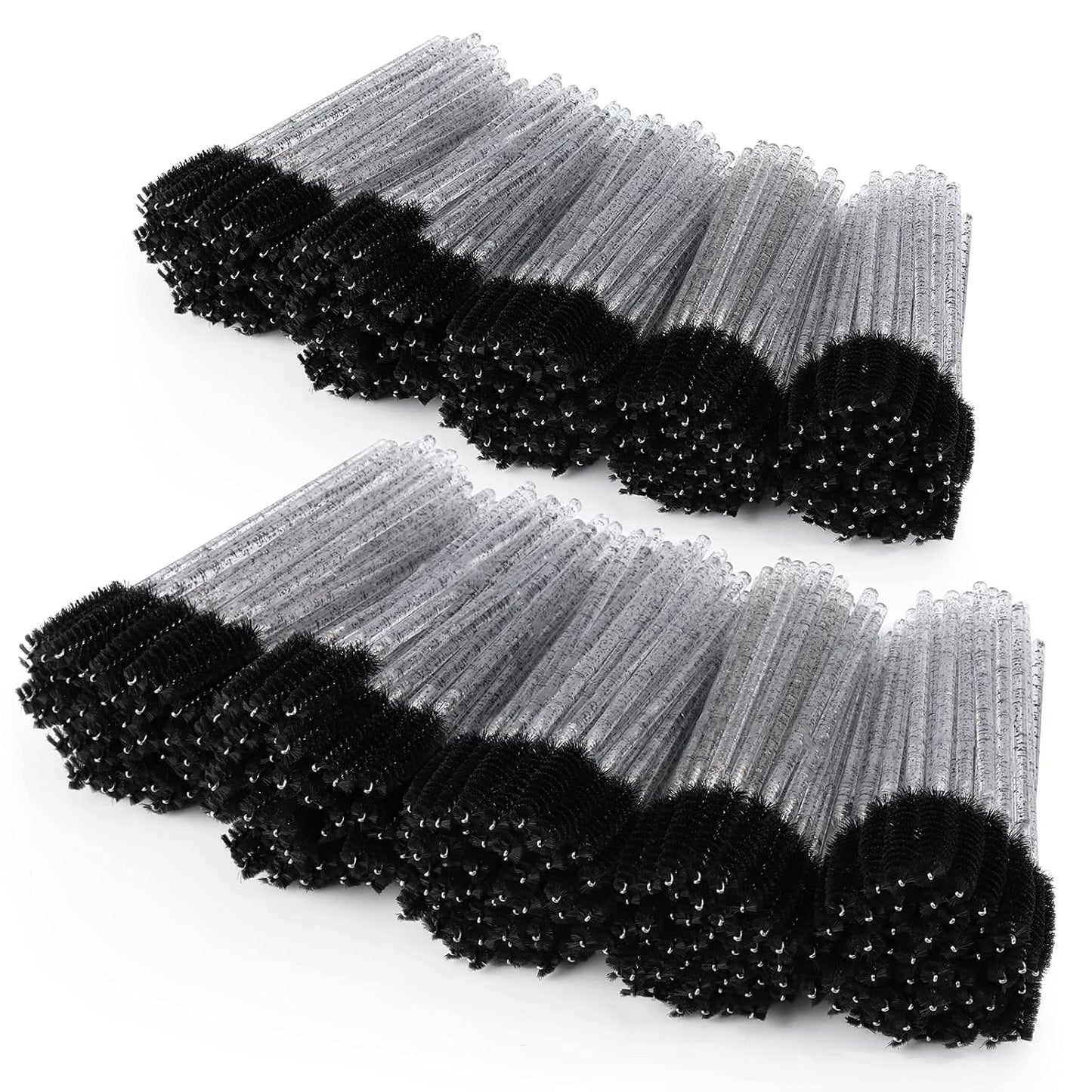 Tbestmax 1000 Disposable Mascara Wands Eyelash Brush Spoolies for Eyebrow Eye Lash Extension Black