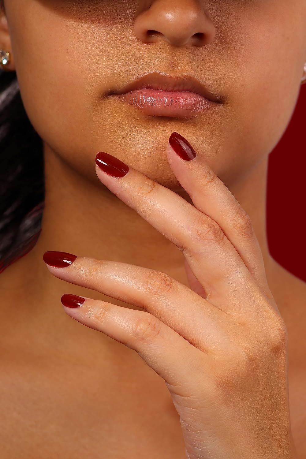 LONDONTOWN lakur Nail Polish - Chip-Resistant, Non-Toxic, Conditions & Hydrates Nails | Glossy Umber Red, You Autumn Know, .40 fl oz