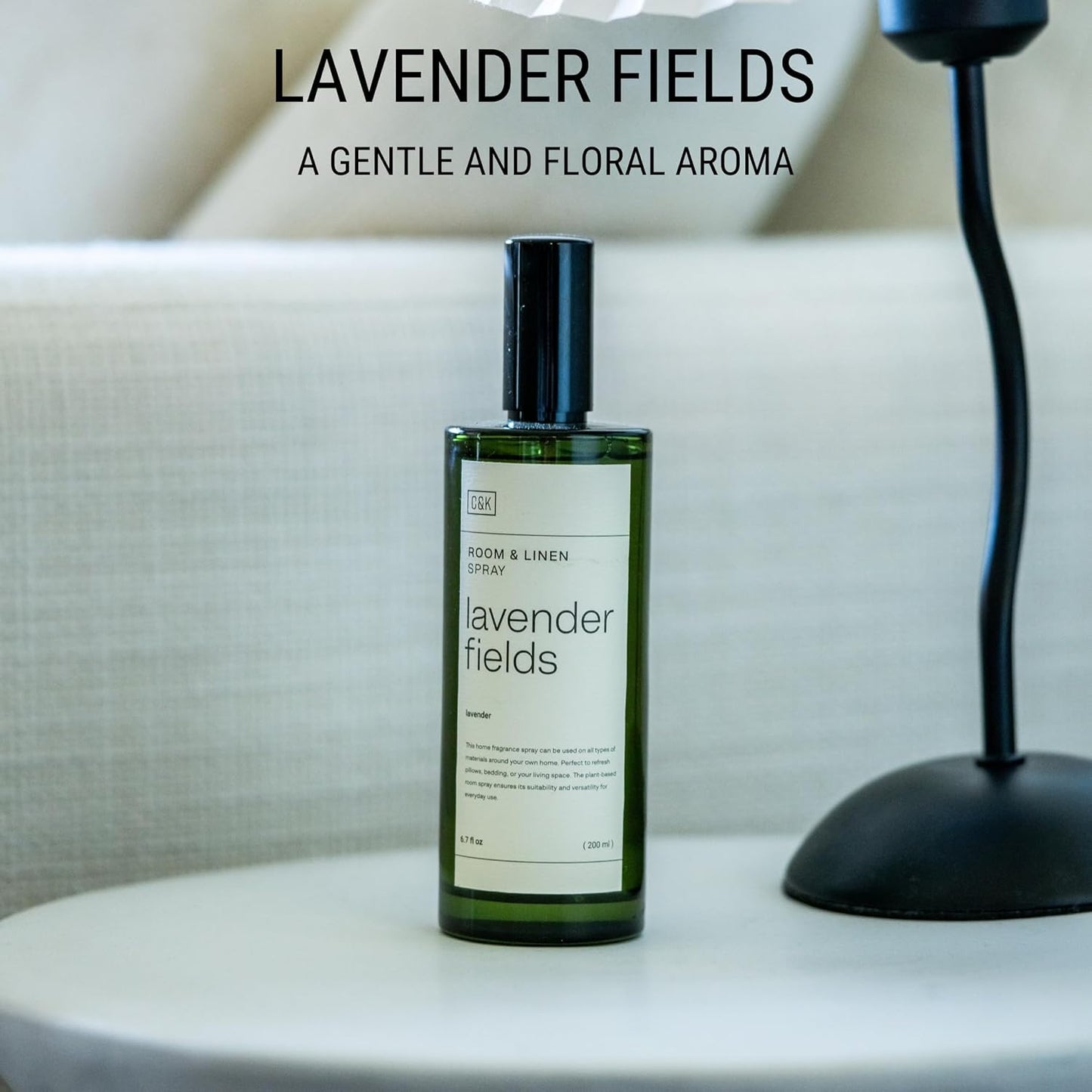 Craft & Kin Lavender Room Spray for Bedding, 6.76 oz, Pillow Spray, Long-Lasting Room Freshener, Soothing Aroma Mist for Home & Washroom