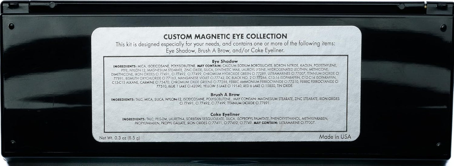 Matte Cool Tone Blue & Silver Vegan Eyeshadow Palette; Talc, Paraben & Cruelty Free