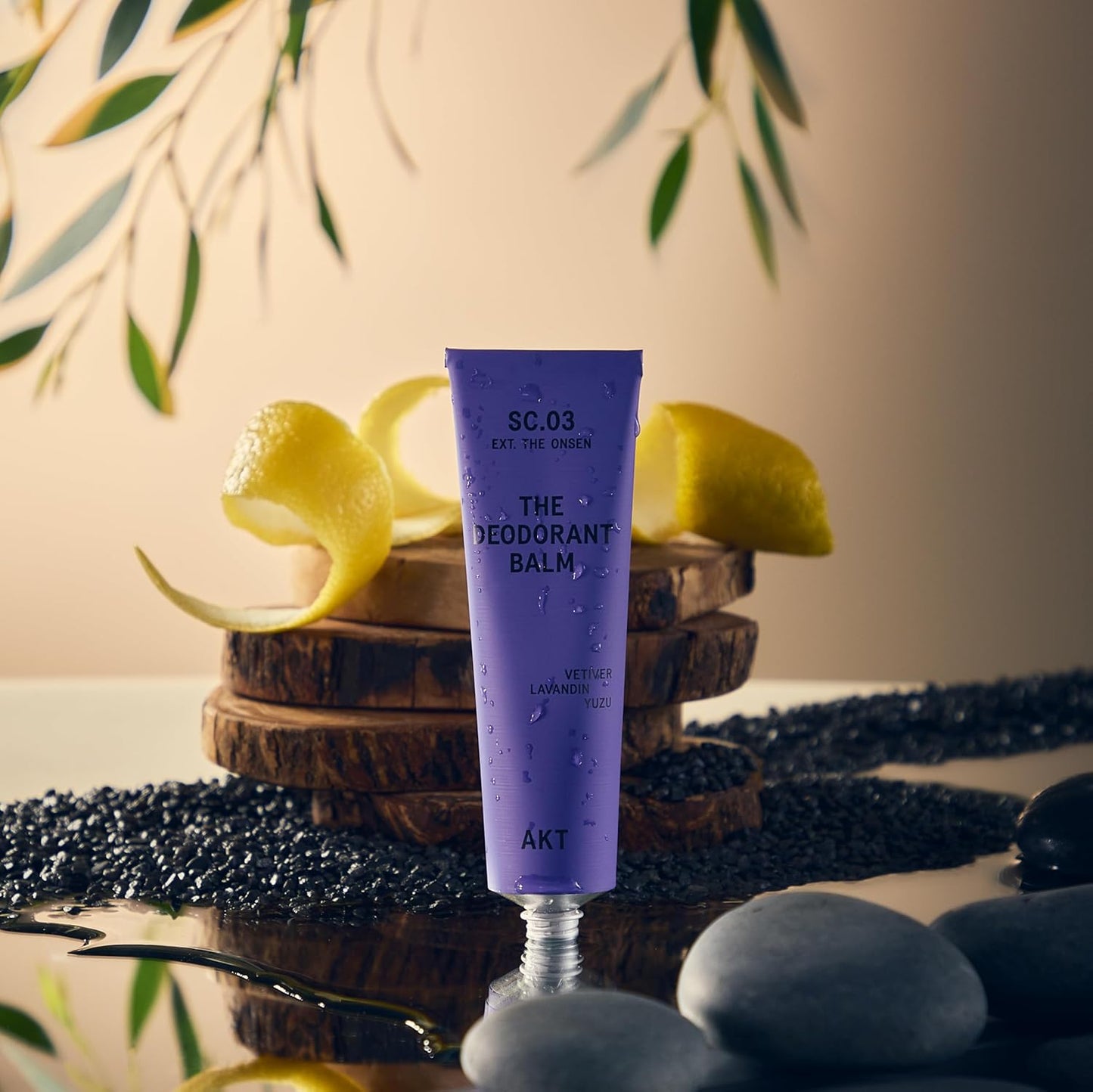 AKT Deodorant Balm 1.7 Fl Oz, Natural Deodorant for Men and Women, Award-Winning, Multi-use, Cream Deo Without Aluminum, Sc.03 The Onsen, Plastic Free, All Genders